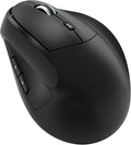 Black Ergonomic Wireless Vertical Mouse - Rechargeable 3200DPI 6 Buttons for Wrist Pain &amp Carpal Tunnel Relief