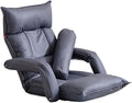 Floor Sofa Chair Video Gaming Chair with 5 Adjustable Position Padded Back Support Floor Cushioned Seat Folding Lazy Chair for Meditation Reading WatchingB