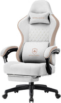 GTPLAYER Gaming Chair Computer Office Chair with Pocket Spring Cushion Linkage Armrests and Footrest High Back Ergonomic Computer Chair with Lumbar Support Task Chair with Footrest