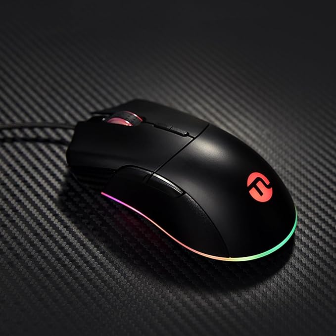 NINGMEI GM55 Wired Mouse Matte Surface Ergonomic Design Silent and Durable Gaming and Office Mouse for PC &amp Laptop