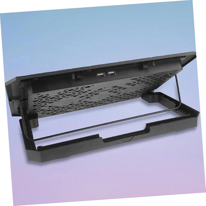Operitacx Laptop Cooling Pad 15.6-inch Silent Cooling Stand with Adjustable Speed Fans and Blue LED for Gaming and Office Laptops