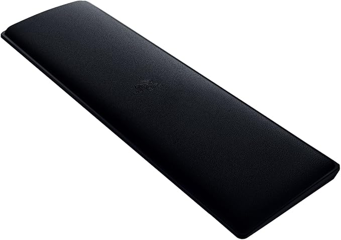 Razer Ergonomic Wrist Rest Tenkeyless - Ergonomic Leatherette Keyboard Wrist Rest (Plush Leatherette Cushion Anti-Slip Rubber Feet Compatible with Tenkeyless Keyboards) Black