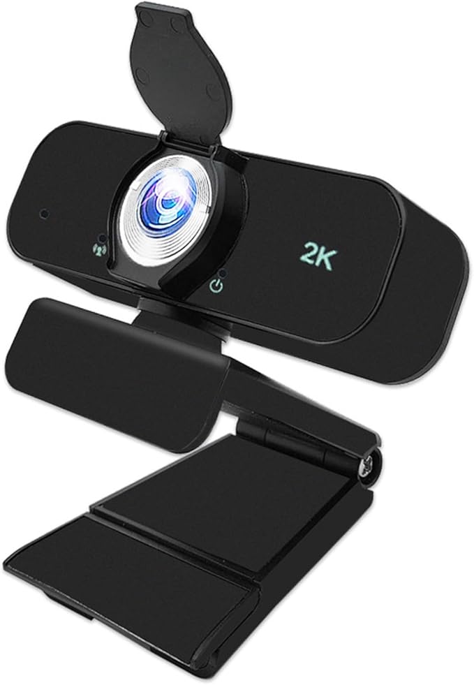 USB Webcam Builts in Noise Cancelling Microphones and Adjustable Tripods Stand for Highly Definition 1080P 2K 4K Video R