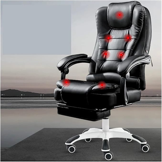 Office Chair Gaming Chair Computer Chair Office Chair Home Computer Chair PU Comfortable Swivel Gaming Chair Point Massage