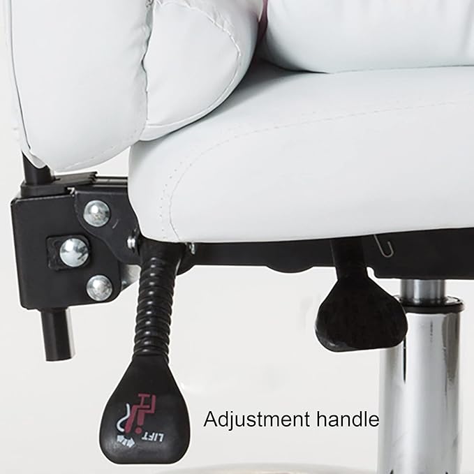 Gaming Chair Computer Chair with Retractable Footrest for Lumbar Support Height Adjustable Gaming Chair with Swivel Seat and Headrest Leather (Grey Without Footrest 1)