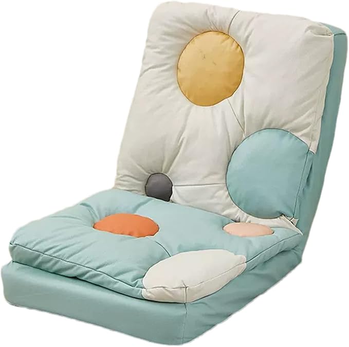 BTZHY Floor Chair Floor Chair with Back Support Portable Floor Chair Adjustable Floor Chair Lazy Sofa Floor Chair 5-Speed Adjustable Height for Balcony Reading Bedroom Study RoomGreen