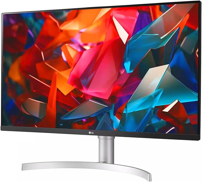 LG 32 Inch Ultrafine IPS 4K UHD Monitor Widescreen AMD FreeSync HDR10 95% DCI-P3 Black Stabilizer Dual Controller DisplayPort &amp HDMI 3-Side Borderless Tilt/Height Adjustment Stand White