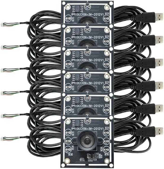 6PCS 100 Degree Camera Module 1MP OV9732 1280x720 USB Free Driver Manual Focuswith 3 Meter Cable for WinXP/7/8/10