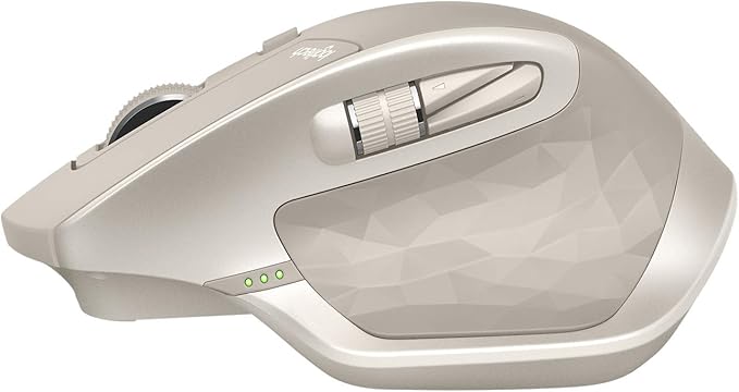 Logitech MX Master Wireless Mouse – High-Precision Sensor Speed-Adaptive Scroll Wheel Thumb Scroll Wheel Easy-Switch up to 3 Devices – Stone