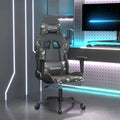 Gaming Chair with Footrest Black Camouflage Faux Leather Ergonomic Reclining Swivel Design for Adults Comfortable Computer Desk Chair