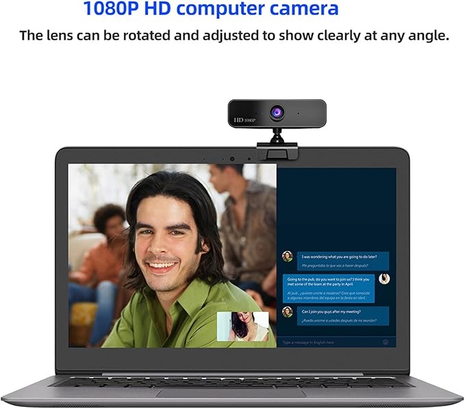 Web Camera Full HD 1080P Web Camera with Microphone Webcam for Laptop Computer USB PC Camera for Video Call Twitch Steam Web Cam for Gaming Video Calling Recording (Color : Type 2)