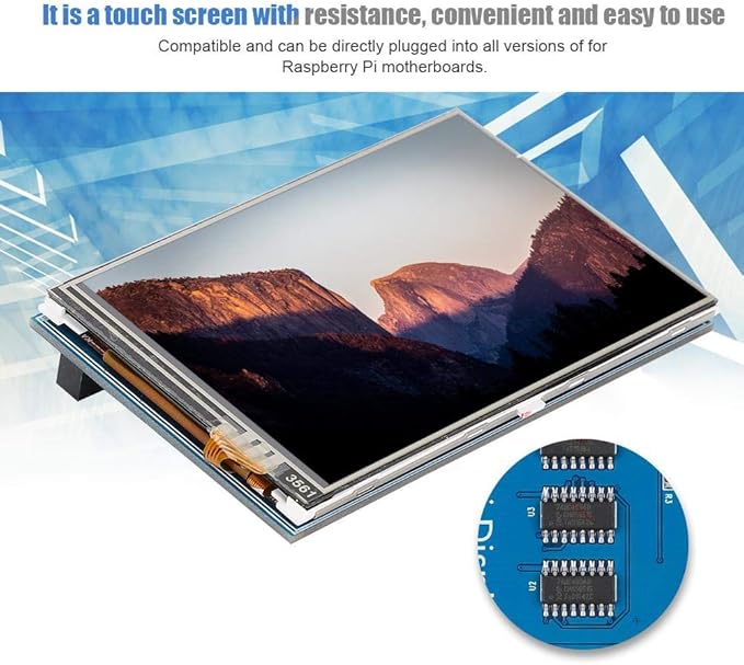 3.5 Inch 480x320 Colorful LCD TFT LCD High Resolution Monitor for Long Lifespan Not Easy to Damage HD Mini Universal Display