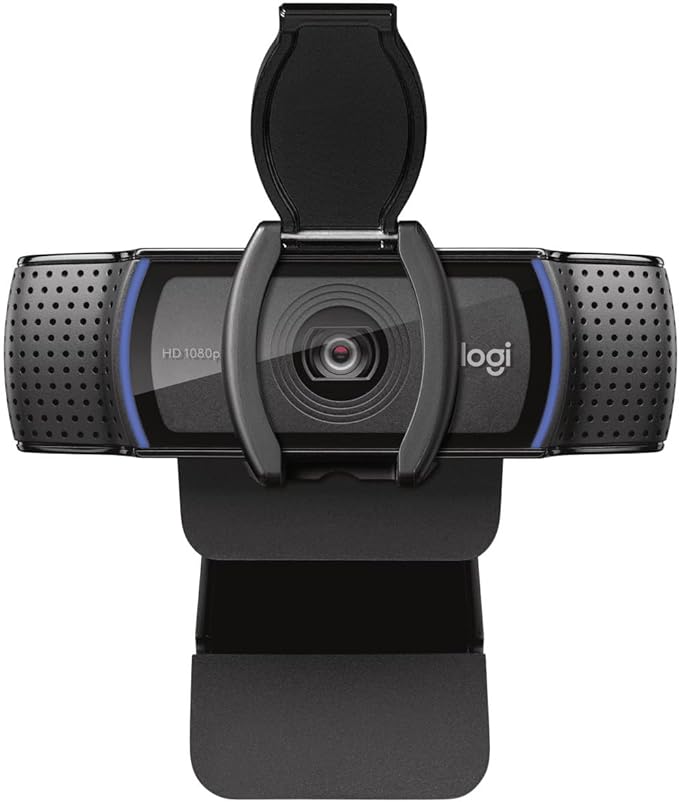 Logitech Webcam HD Pro C920S 1080p USB 960-001252 (1080p USB Include Cover to Lens)