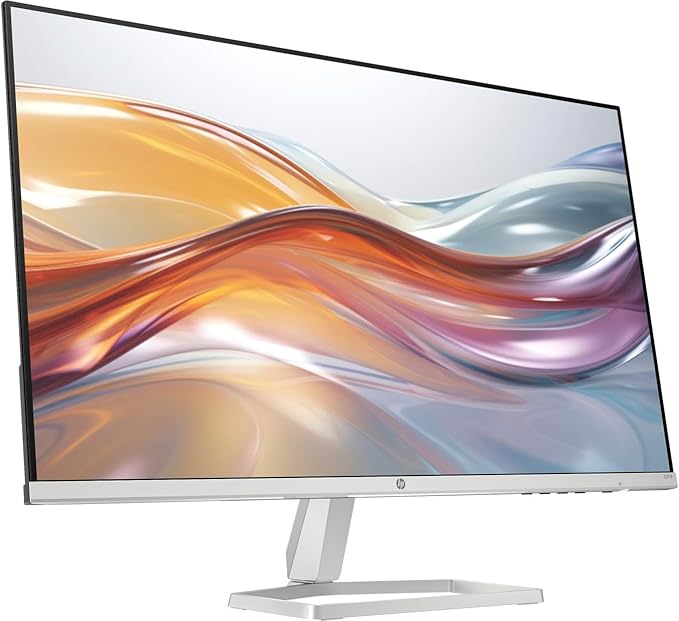 HP 27 inch 1080P Computer Monitor in Silver and Black 27 Full HD (1920 x 1080) 75Hz Anti-Glare IPS Display with AMD FreeSync 2 HDMI 1 VGA Highly Accurate Color (2026 Model) with Docztorm Dock