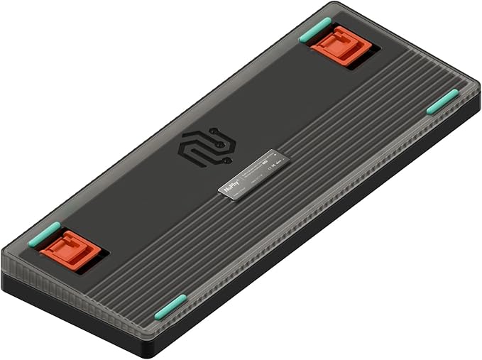 nuphy Halo65 V2 Wireless Mechanical Keyboard with PBT Keycaps 65% Hot Swappable Custom Gaming Keyboard Compatible with QMK/VIA RGB BacklitGasket StructureBT5.0/USB-C/2.4GHzBlack-Mint Switches
