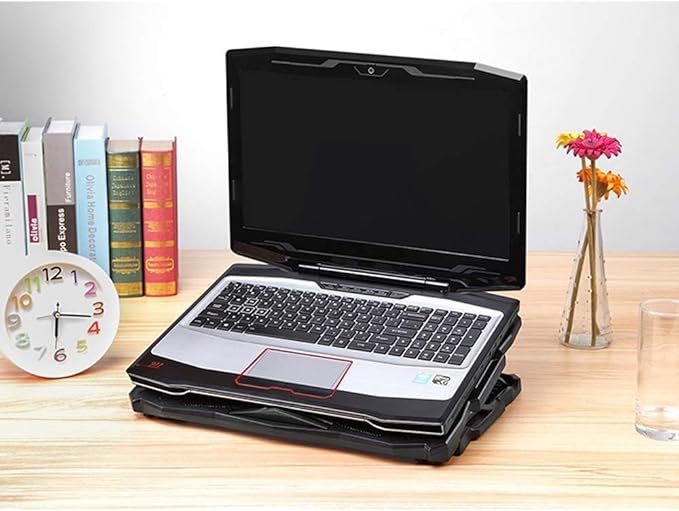 Laptop Cooling PadLaptop Cooler :Portable Slim Laptop Cooling Stand Holder Riser with 6 Fans Compatible with Laptop Notebooks Up