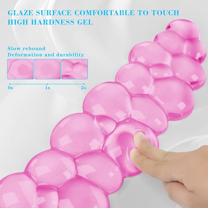 Gel Cloud Keyboard and Mouse Wrist Rest Cute Wrist Support and Arm Support Keyboard Rest for Keyboard and Mouse Typing Pain ReliefSuitable for Office/Computer/Laptop/Gaming (Pink)