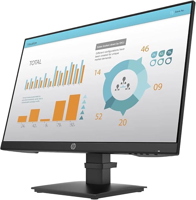 HP P24 G4 23.8 Full HD LCD Monitor - 16:9-24 Class - in-Plane Switching (IPS) Technology - 1920 x 1080-250 Nit Typical - 5 ms GTG (OD) - 60 Hz Refresh Rate - HDMI - VGA - DisplayPort