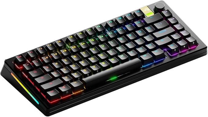 Glorious Gaming - GMMK 3 PRO HE: Wireless Gaming Keyboard Rapid Trigger Hall Effect Aluminum Body 8K Polling Rate Hotswap MX &amp Magnetic Switches Adjustable Actuation ANSI 75% Tenkeyless (Bla