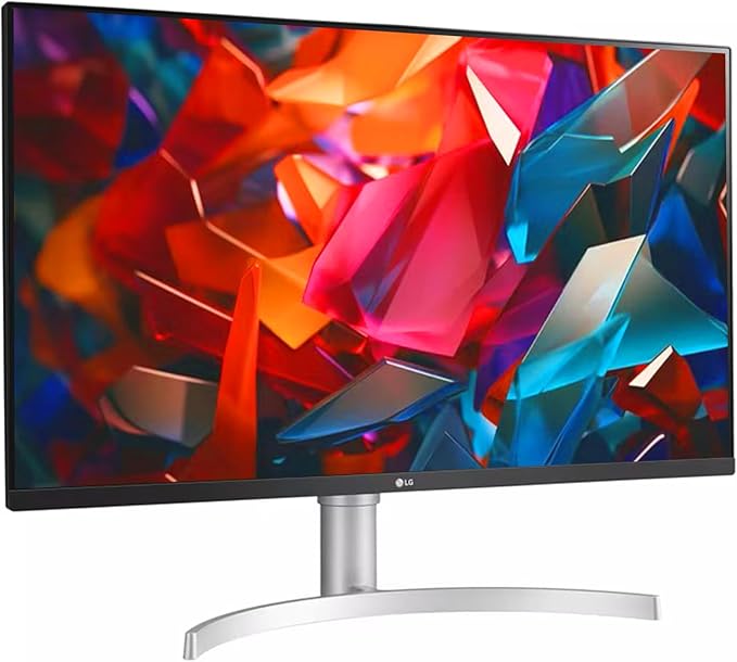 LG 32 Inch Ultrafine IPS 4K UHD Monitor Widescreen AMD FreeSync HDR10 95% DCI-P3 Black Stabilizer Dual Controller DisplayPort &amp HDMI 3-Side Borderless Tilt/Height Adjustment Stand White