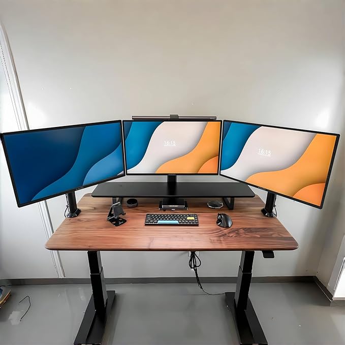 Kado Triple Monitor Setup - 3-Pack 22 1920x1080 Computer Monitor 75Hz VESA Mount HDMI Office Gaming Hybrid Sim Racing Built-in Speakers (E22X Trio Series)