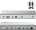 WAVLINK Thunderbolt 4 Dock with 100W Charging Thunderbolt Certified Driverless Laptop Docking Station with 4K HDMI Dual Monitor or Single 8K for Windows or Mac 4X USB 2.5G EthernetSD/MicroSD