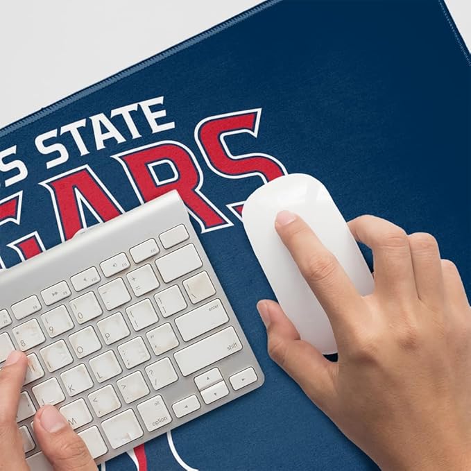 Columbus State University Cougars Primary Logo Large Gaming Mouse Pad Desk Mat with Stitched Edges Non-Slip Base for Gamer Home and Office 31.5 x 15.7