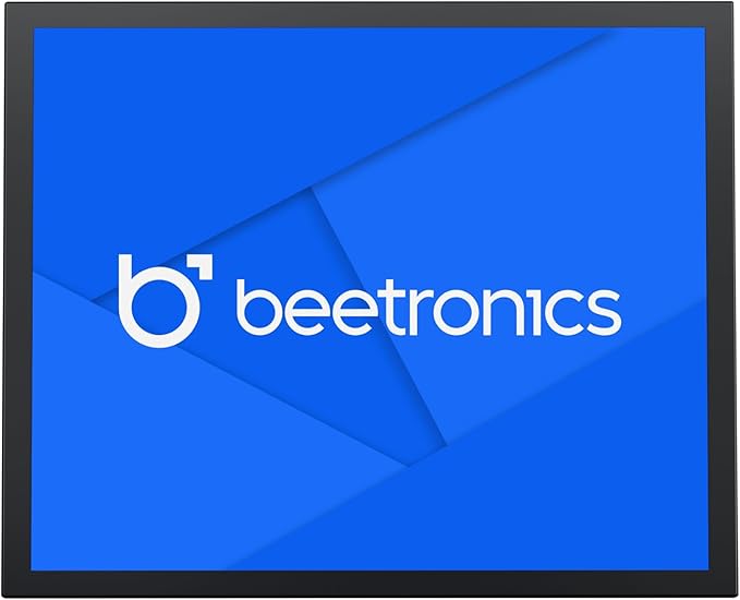 Beetronics 19-Inch Full HD IPS Monitor - Professional Industrial-Grade Display | HDMI VGA BNC RCA Inputs | Durable Metal Housing Matte Screen 5:4 Aspect Ratio Wide Viewing Angle - 19VG7M