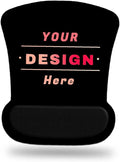 Nsipan Custom Mouse Mat with Wrist Support Ergonomic Personalized Mouse Pad with Photo Logo Text Custom Mouse Mat with Memory Foam Rest for Office Home Computer