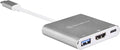 SilverStone Technology USB Type-C Multi-Purpose Hub Charcoal Gray (EP08C)
