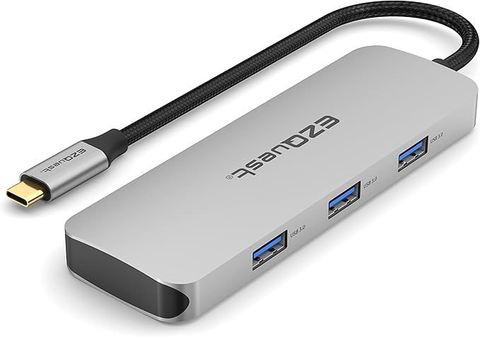 EZQuest USB C Hub Docking Station 7 in 1 with 3 Gen 2 10Gbs Ports 3 USB A 3.0 Ports 1 USB C Power Delivery 3.0 with 5Gbs Data Compatible with MacBook/Dell/HP/Lenovo Laptops