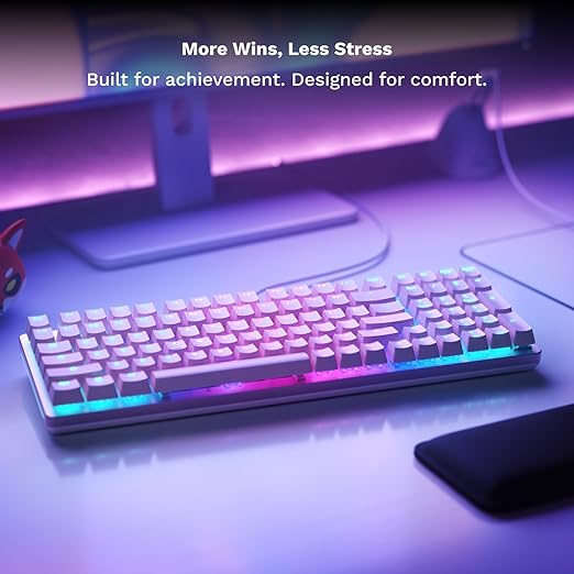 GLORIOUS Gaming GMMK 2 Full Size (96%) Barebones (Frame Only) - Mechanical Gaming Keyboard Frame Full Size (96%) Aluminium Customisable Per Key RGB American QWERTY Layout - Pink