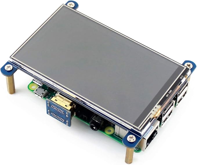 waveshare 4inch HDMI LCD Compatible with Raspberry Pi 5/4B/3B+/3B/Zero W/Zero 2W 480x800 Resolution IPS Display Resistive Touch Screen Support Windows 11/10 / 8.1/8 /7