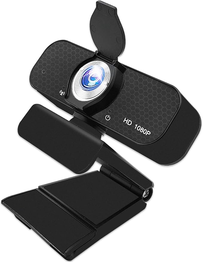USB Webcam Builts in Noise Cancelling Microphones and Adjustable Tripods Stand for Highly Definition 1080P 2K 4K Video R