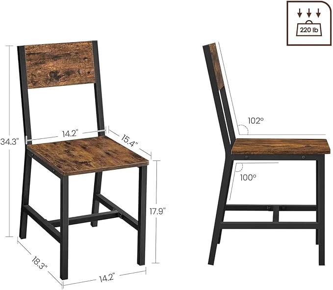 Adjustable Office Computer Chair with Armrest 1pcs Modern Wood Dining Chairs with Metal Steel Frame Easy to Assemble Comfortable Seat