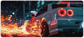 JDM Car R34 Large Gaming Mouse Pad Non-Slip Rubber Base Desk Mat Computer Accessories for Office &amp Gaming Setups 40x90cm