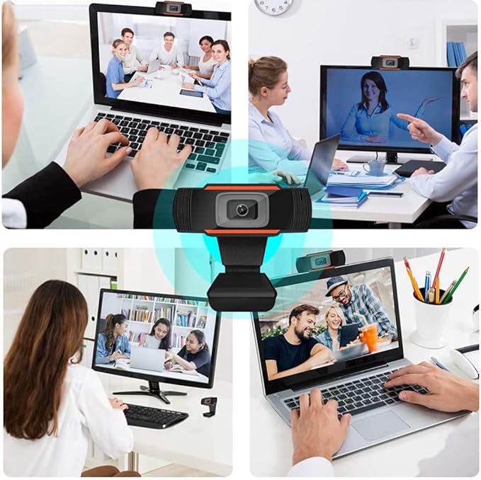 HD Auto Focus Webcam 5 Megapixel 1080P Video Call Available Pro Streaming Web Camera with Microphone Widescreen USB Computer Camera for PC Mac Laptop Desktop Video Calling