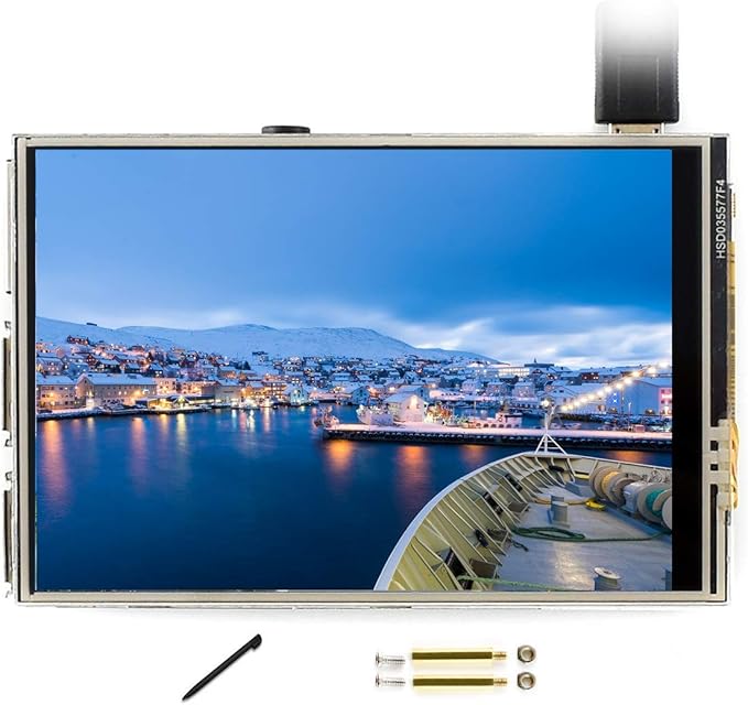 3.5 inch TFT Touch Screen (C) 480x320 Hardware Resolution LCD Display HDMI Module for Raspberry Pi 3/2/1 Model B B+ A+ Zero W 125MHz High-Speed SPI (Refresh Rate up to 50Hz)
