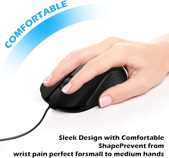 36 Pack Wired Mouse Bulk Computer Mouse Wired with Ergonomic Design Computer Mice Plug and Play USB for Students Teachers Multi Device Compatibility for Classroom Home Office Remote Work(36)