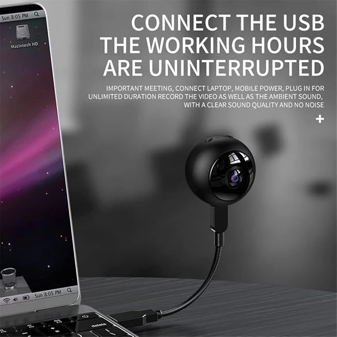 Mini Camera Smart Home Security IP Surveillance Night Vision Monitoring Detect Monitor 1080P