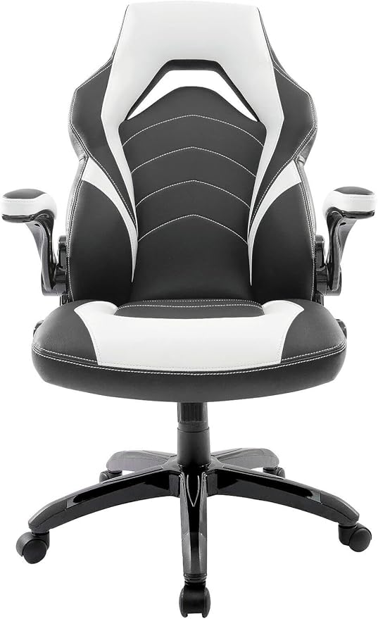 Office Chair Bonded Leather Gaming Chair Black Desk Chair Gaming Chair
