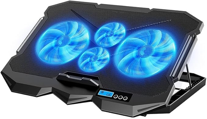 Laptop Cooling pad for Lenovo ThinkPad X1 Carbon 5th-12th GenThinkpad X1 T14 T15 T16 E14 E15 E16 P14s P15v P16v L14 L13 L16 L15 Laptop Cooler with 4 Fans LCD Display Screen Adjustable 4 Height