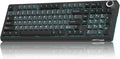 SOLAKAKA KI99 Pro Wireless Mechanical Keyboard Quiet SwitchHot Swappable Pre-Lubed Switches Silent Keyboard with RGB BacklitGasket Structure Computer Gaming Keyboards(BlackBlue Silent Switch)