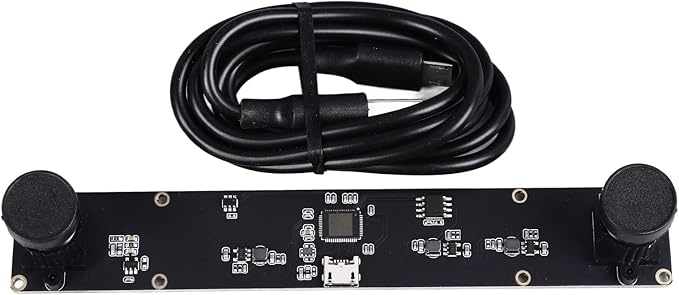 4MP Dual Lens USB Camera Board Computer Camera Module 72° Viewing Angle with Distortion 1080P 3D VR Distance Measurement - High Resolution USB Plug and Play Versatile