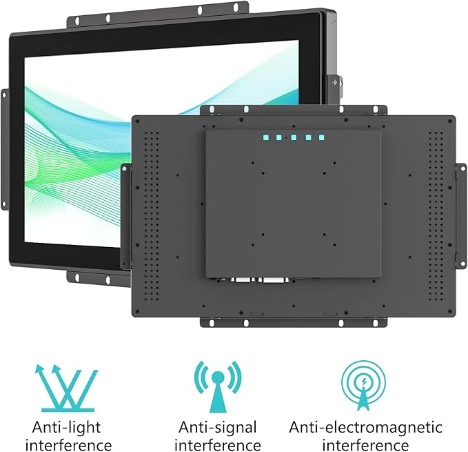 19 Inch 10 Points Industrial Capacitive Touch Monitor Surface is IP65 Waterproof 1280 x 1024 @ 60Hz TFT LCD IK08 Open Frame Design Touch Screen