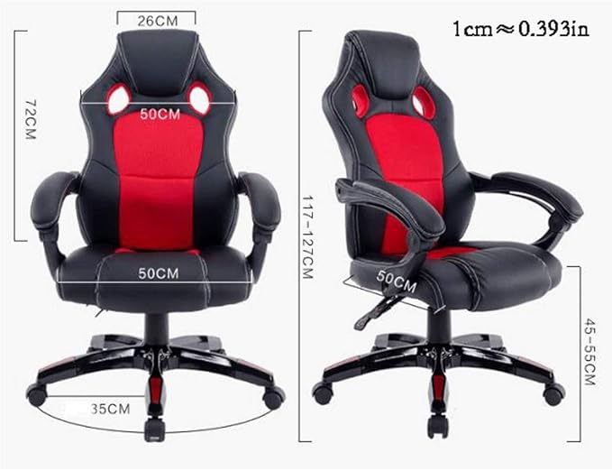 YYDS Chair Reclining Gaming Chair Executive Ergonomic Lifting Swivel Chair with Rotating Lifting Handrail Anchor Live Esports Chair Ergonomically (Color : Black Yellow Size : Aluminum Alloy feet)