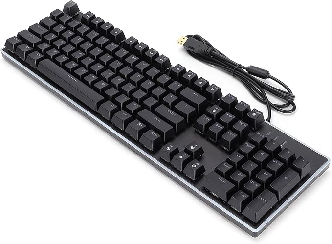 Gaming Keyboard USB Mechanical Keyboard 104 Keys Backlight Effects Computer Keyboard Wired Backlit Mechanical Gaming Keyboard for 2000//7/8/10