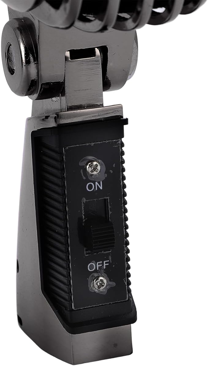 SUNGOOYUE Dynamic Cardioid Microphone with Sound Output and Vibration Dampening for Musical Performances and Studio Recordings (Gunmetal Grey)