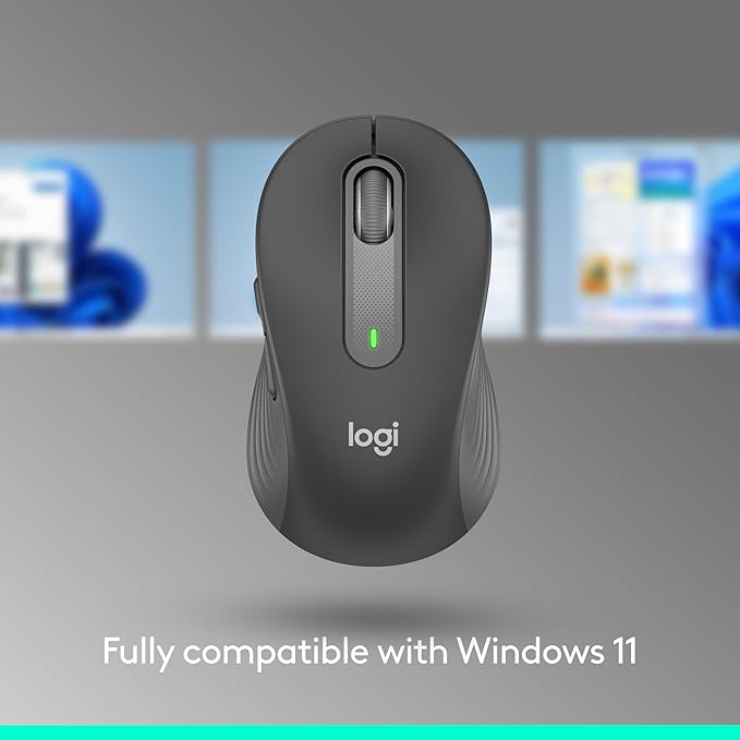 Logitech Signature M650 L for Business Wireless Mouse for Large Sized Hands Logi Bolt Bluetooth SmartWheel - Graphite
