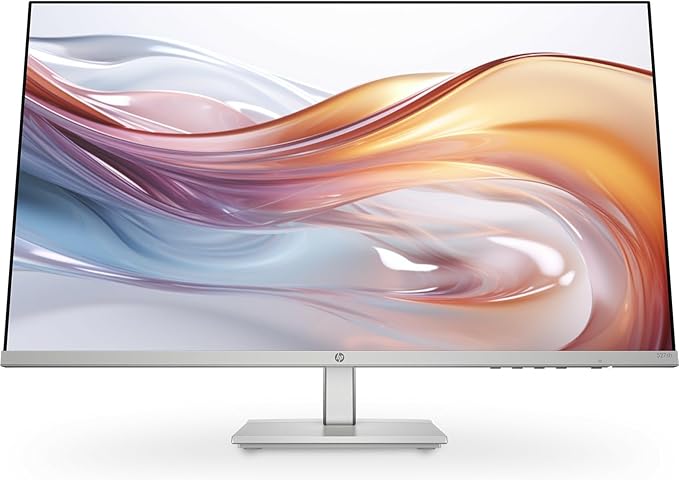 HP Series 5 527sh 27 FHD Height Adjust Monitor Refresh Rate 100Hz Response time 5ms GtG Contrast Ratio 1500:1 Edge-lit Flicker Free Anti-Glare HDMI VGA - 94C50AA (Renewed)